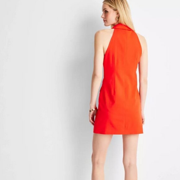 Jenee Naylor Sleeveless Blazer Mini Dress NWT Red Future Collective - Picture 2 of 8